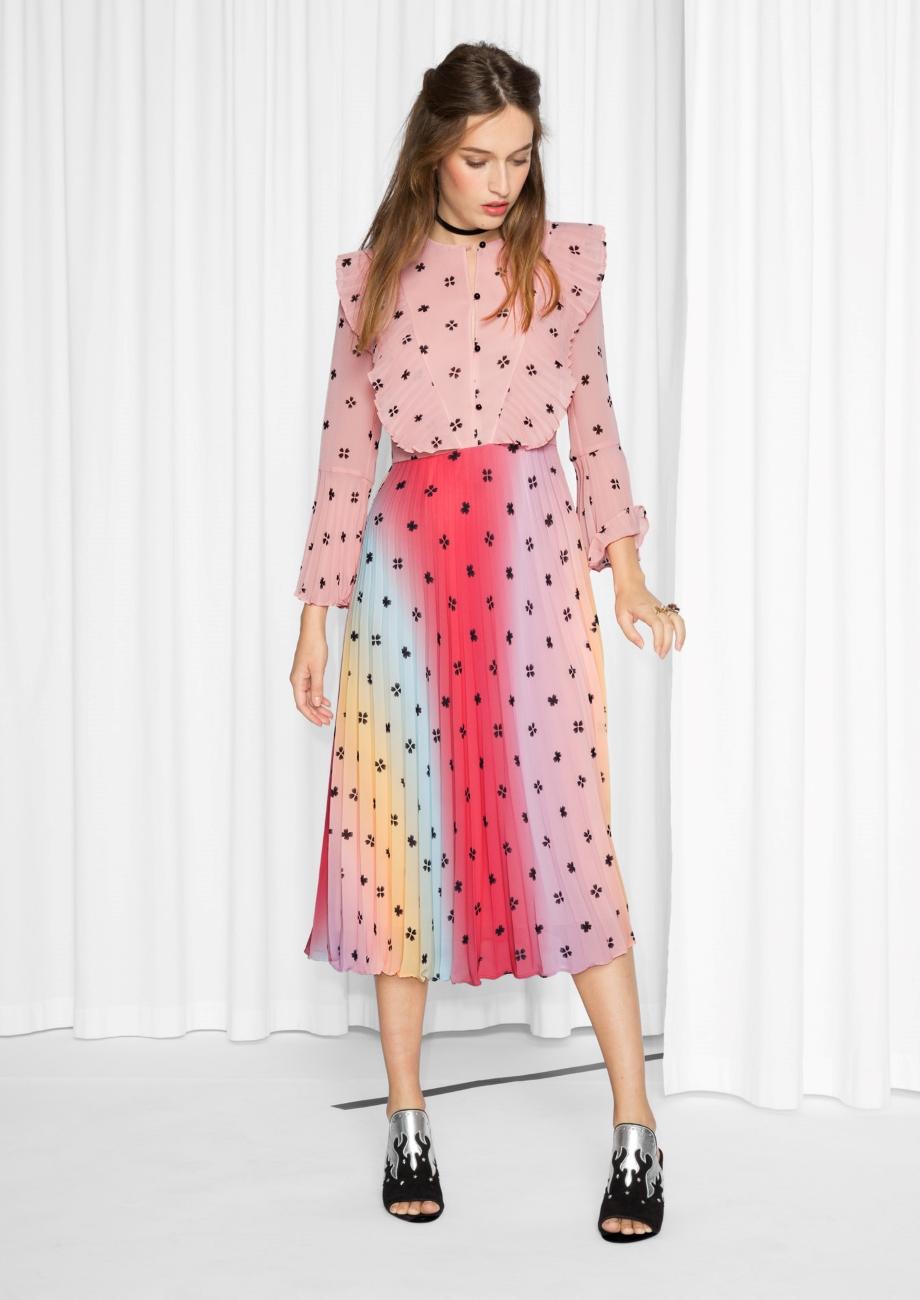 & other stories pink dress