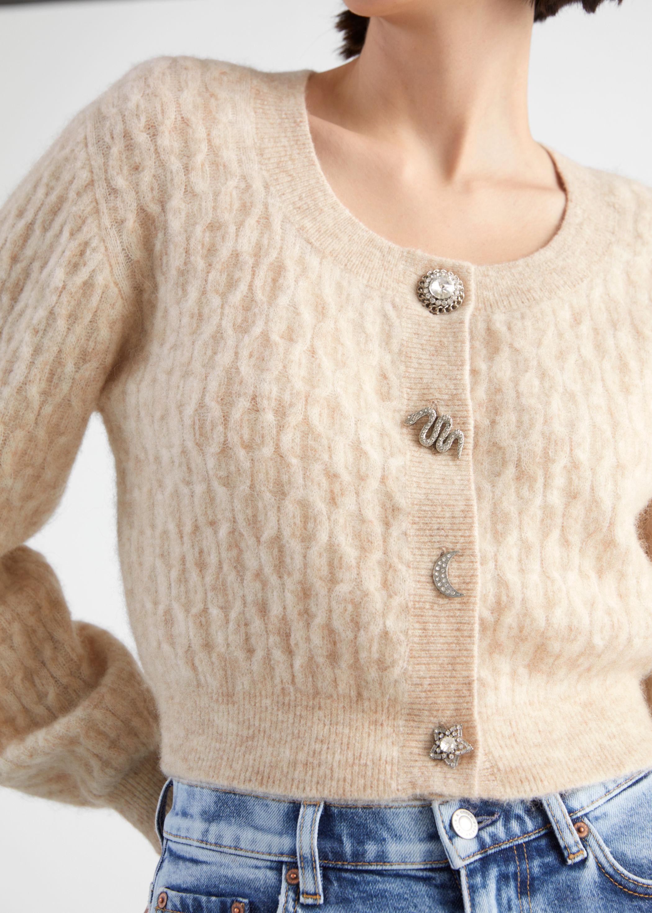 other stories beige cardigan