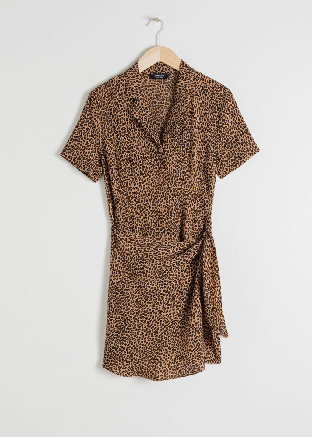 and other stories leopard dress