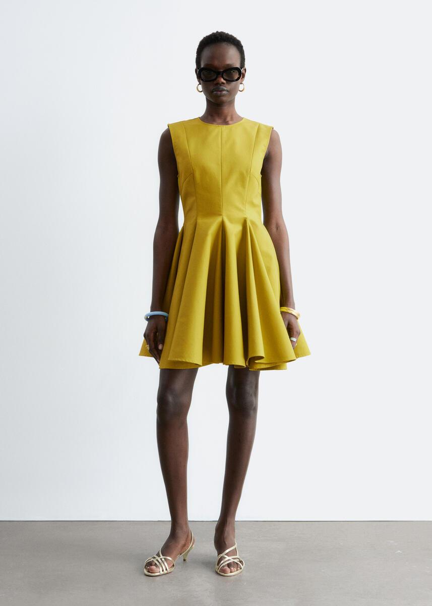 yellow backless skater dress Backless Tennis Dress (Yellow Pop) main image 0