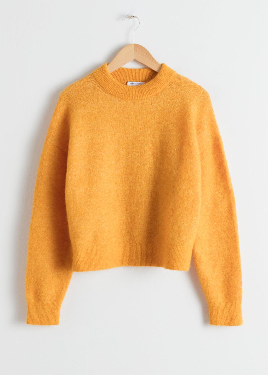 Yellow fuzzy sweater Clearance