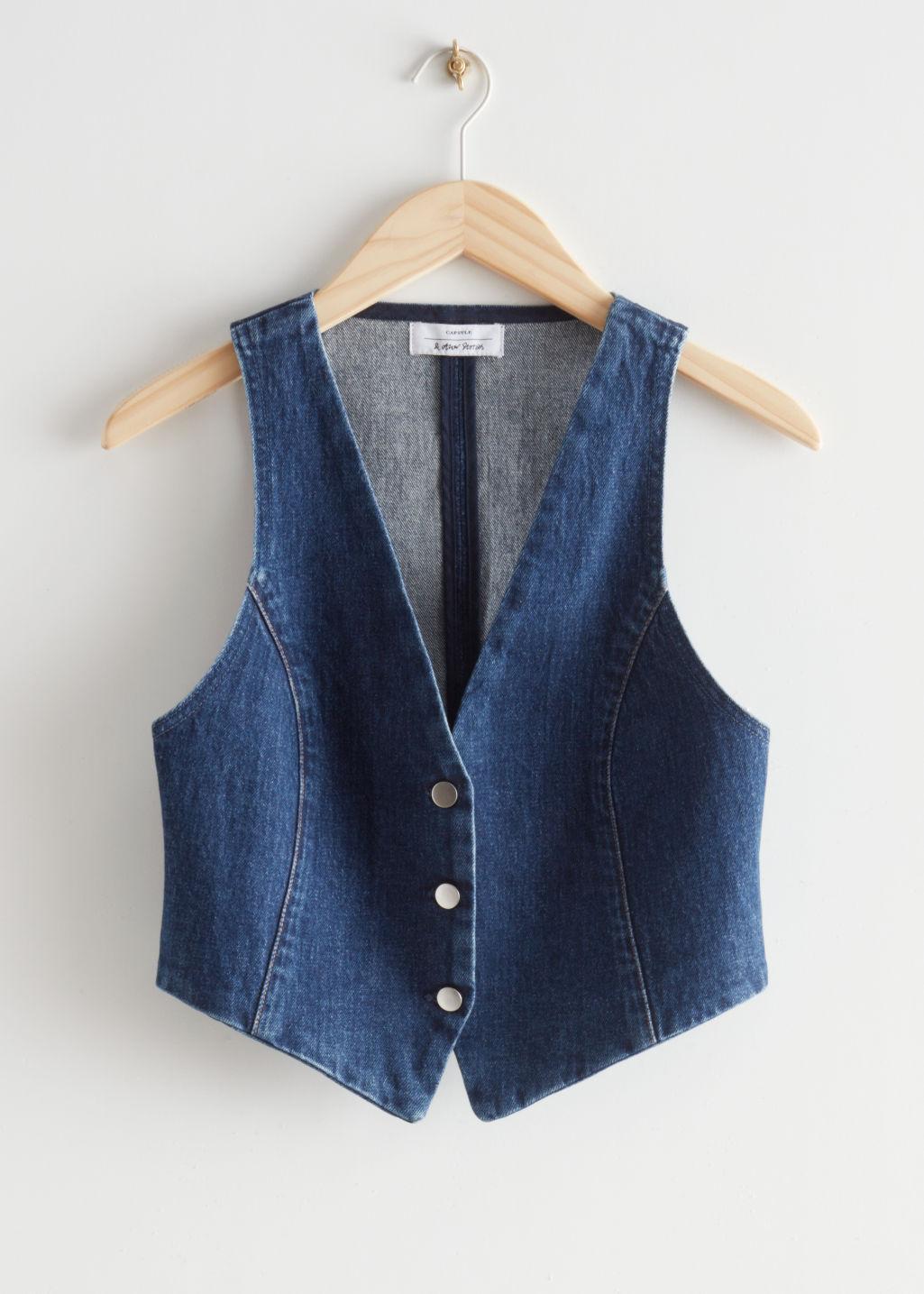\u0026 Other Stories Fitted Denim Vest in 