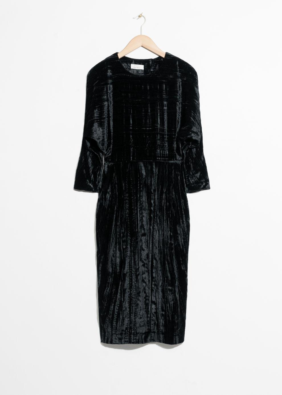 & other stories velvet dress