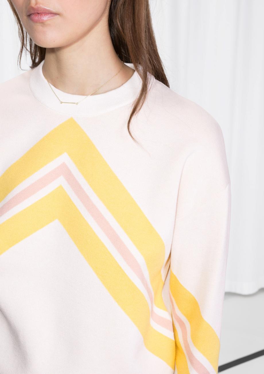 Varsity knit sweater Clearance