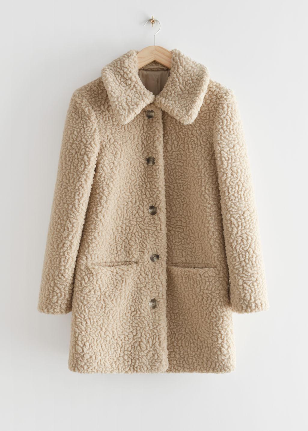 & Other Stories Faux Shearling Coat |