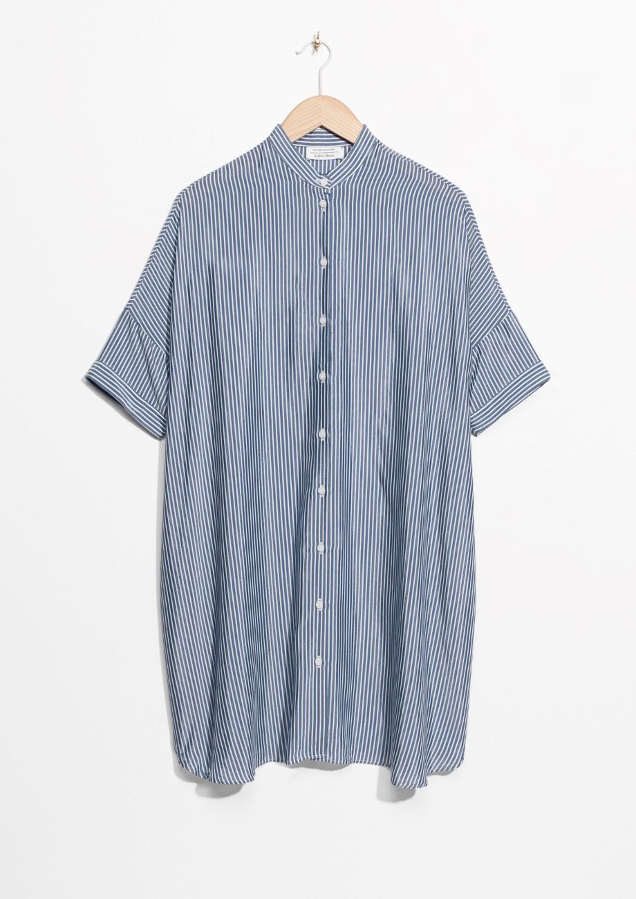 Other Stories Oversized Shirt Dress in Blue Lyst Australia
