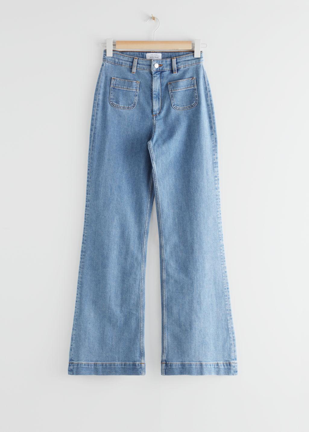 & Other Stories Denim Flared High Rise Jeans in Blue - Lyst
