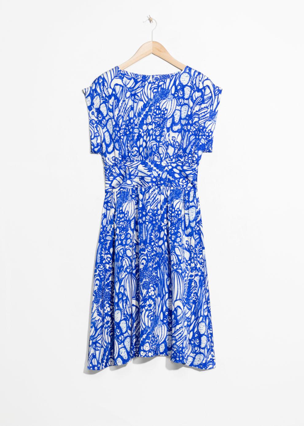 printed tea dress