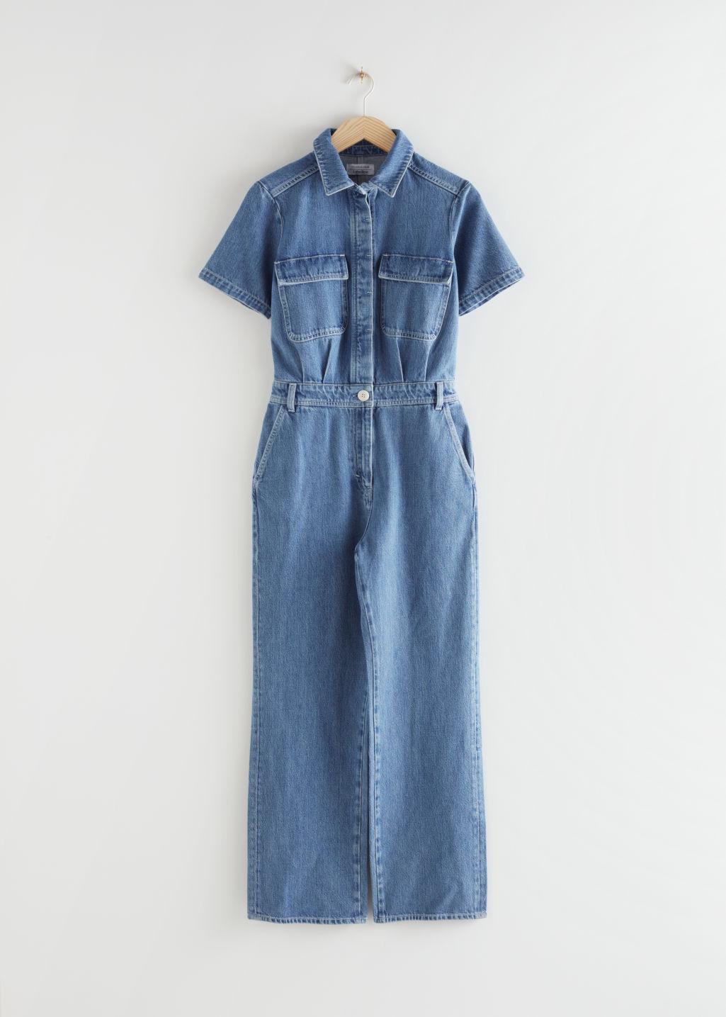 other stories denim jumpsuit