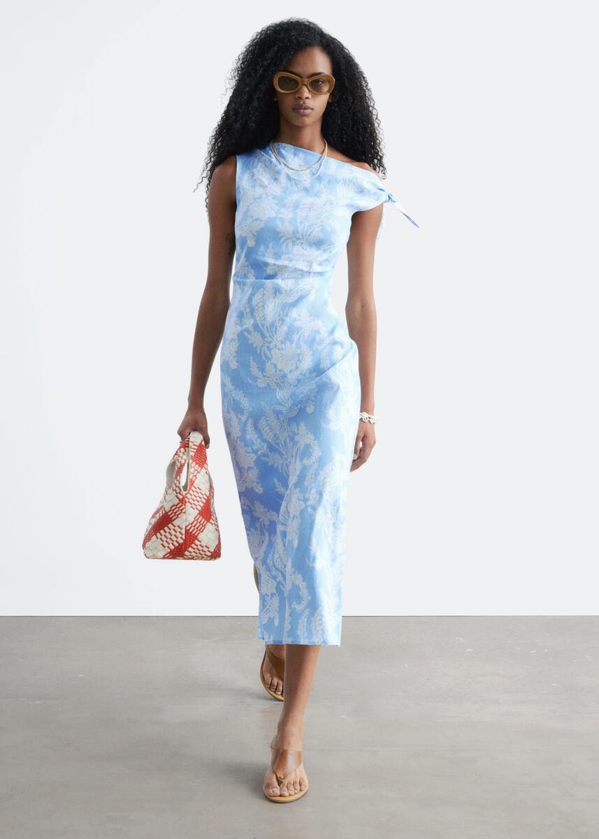 other stories cocktail dress & Other Stories + Gathered Puff Bow Mini Dress