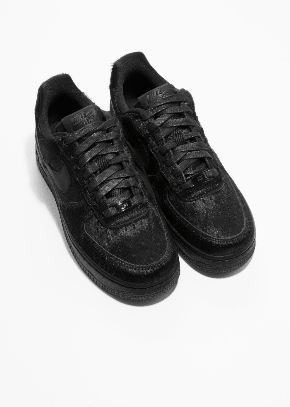 & Other Stories Nike Air Force 1 Faux Fur in Black | Lyst