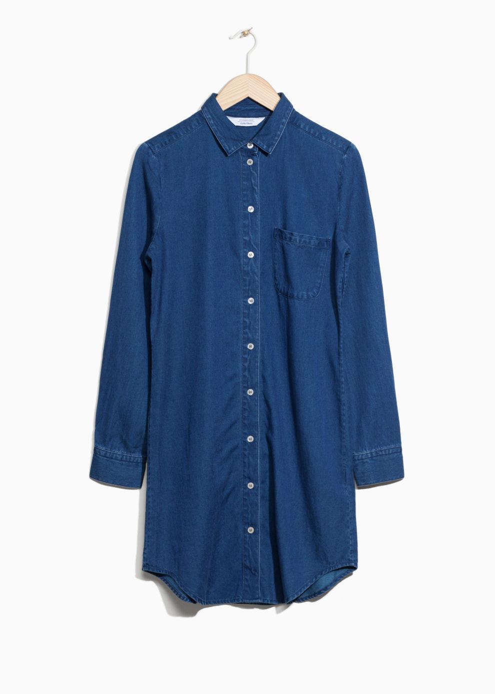 & other stories denim dress