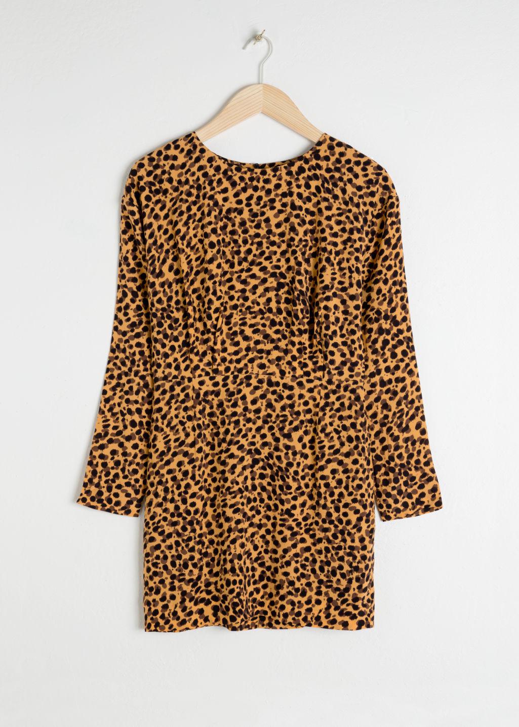 leopard print dress and other stories