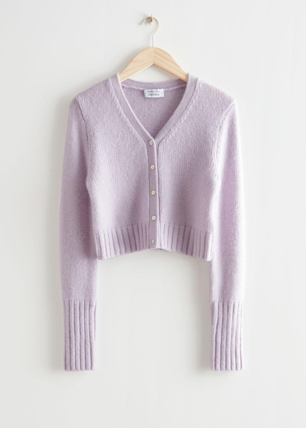 other stories purple sweater