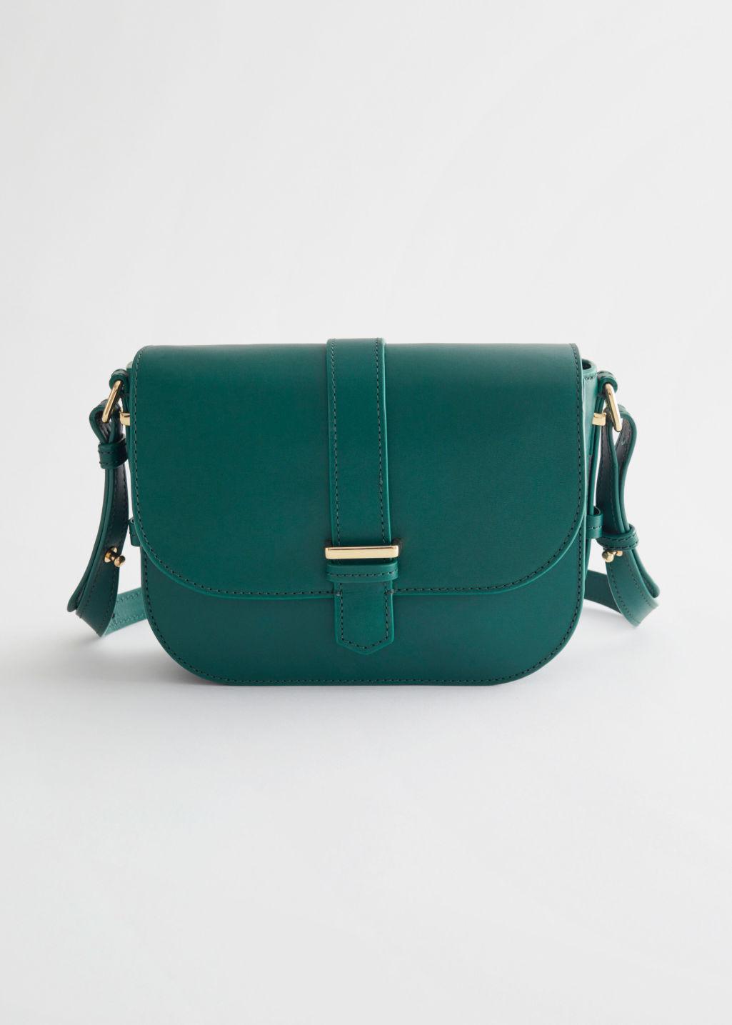 & Other Stories Crossbody Leather Bag in Green Lyst