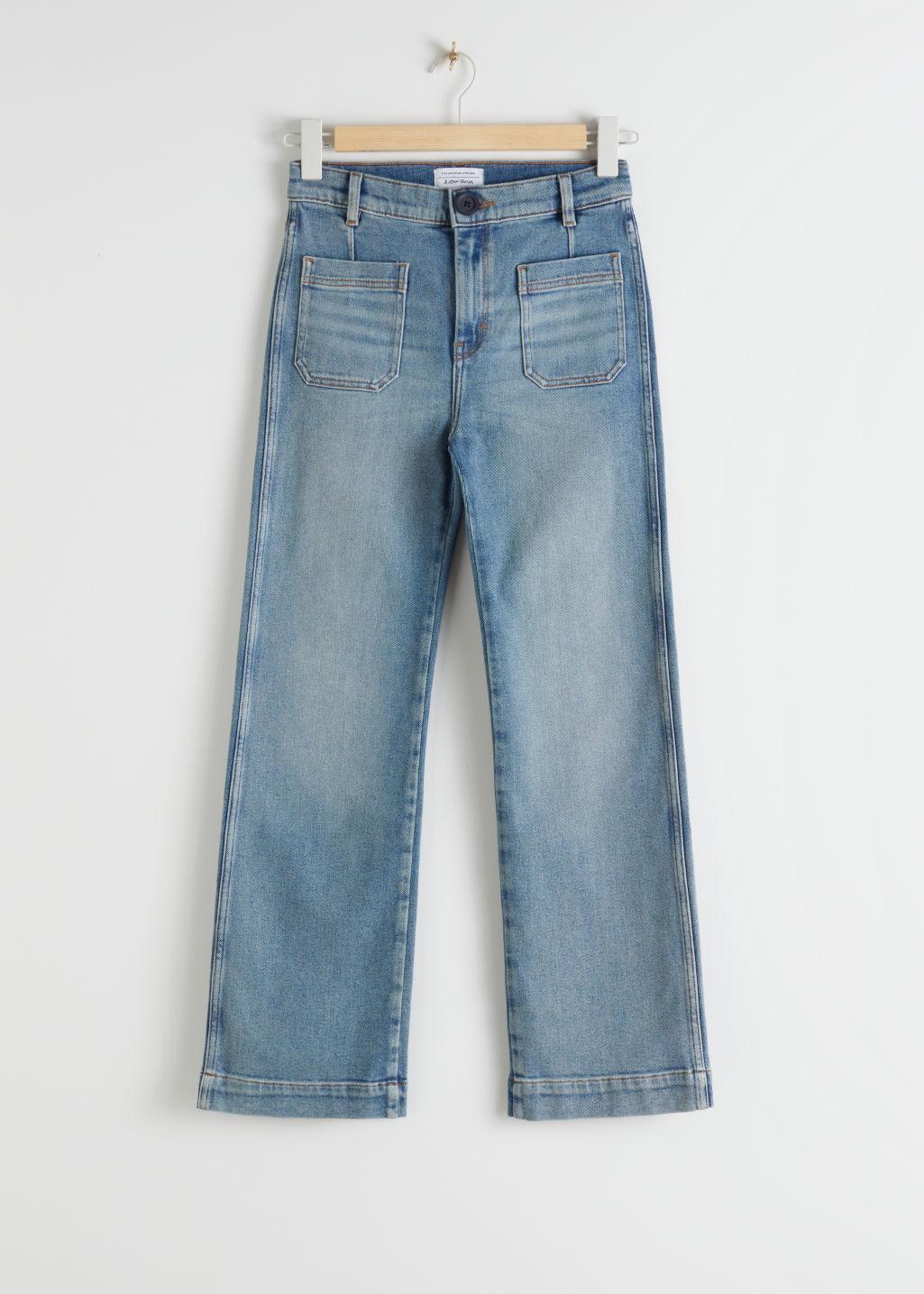 high rise stretchy jeans
