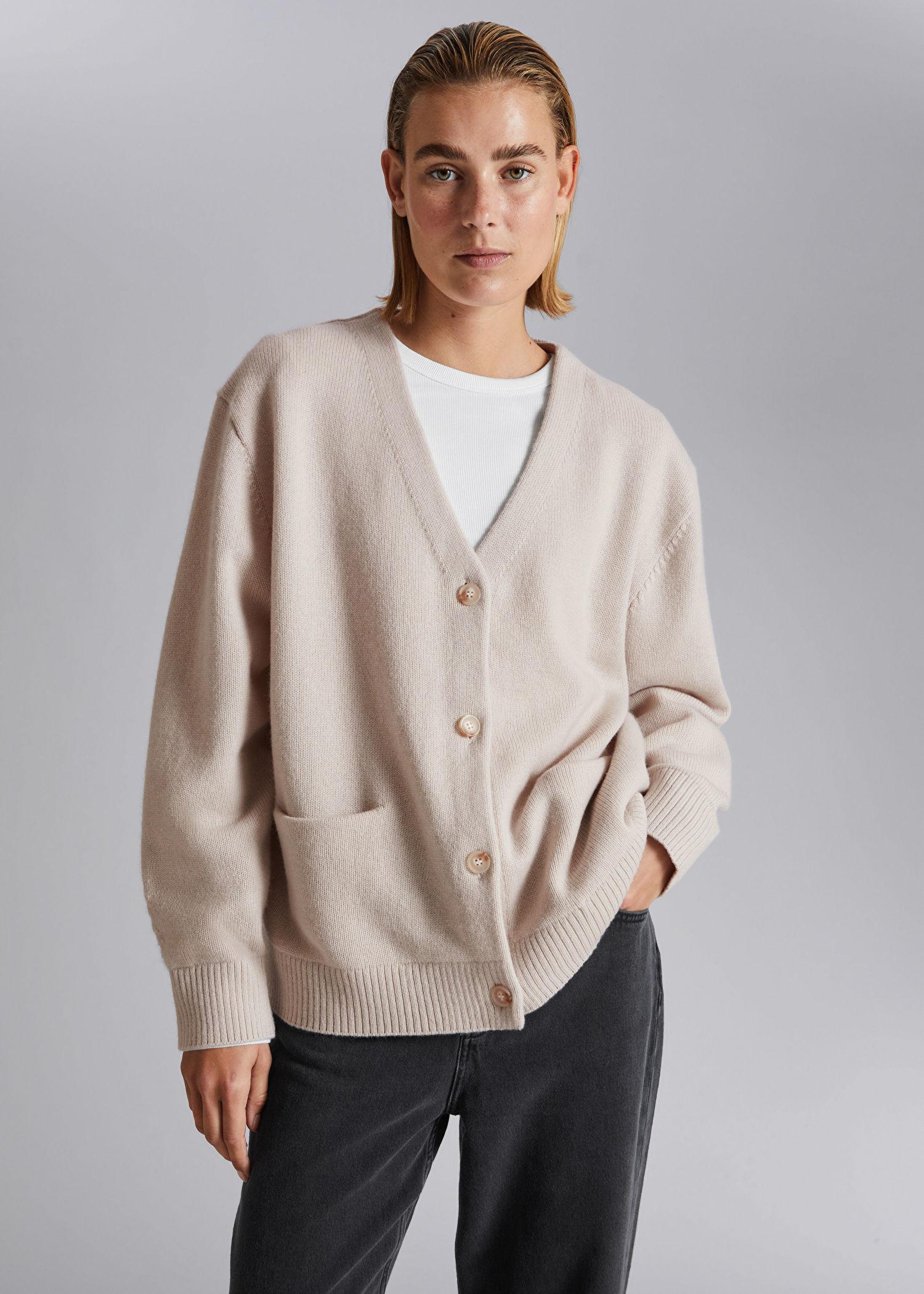 Oversized on sale wool cardigan