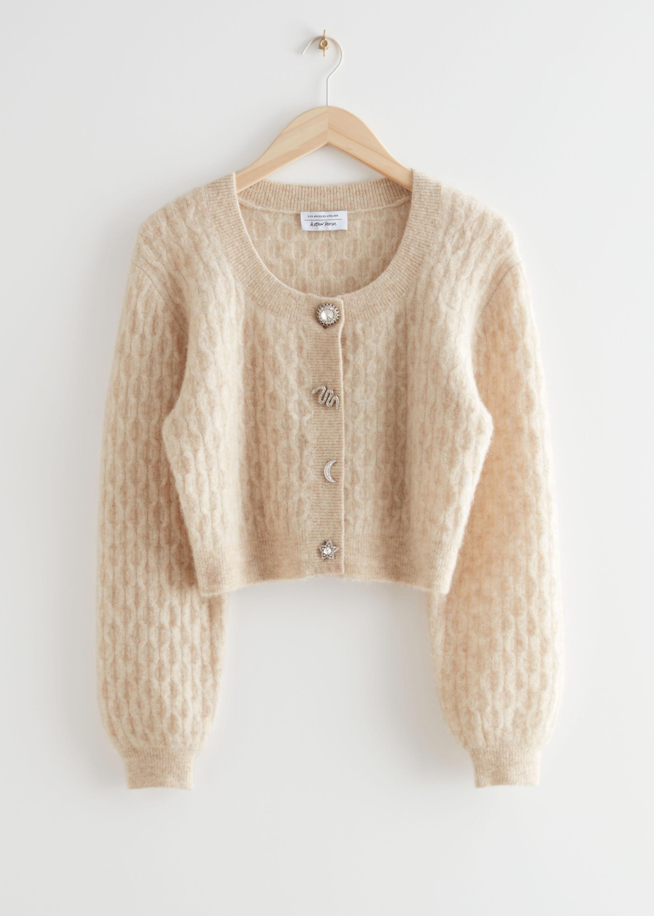 other stories beige cardigan