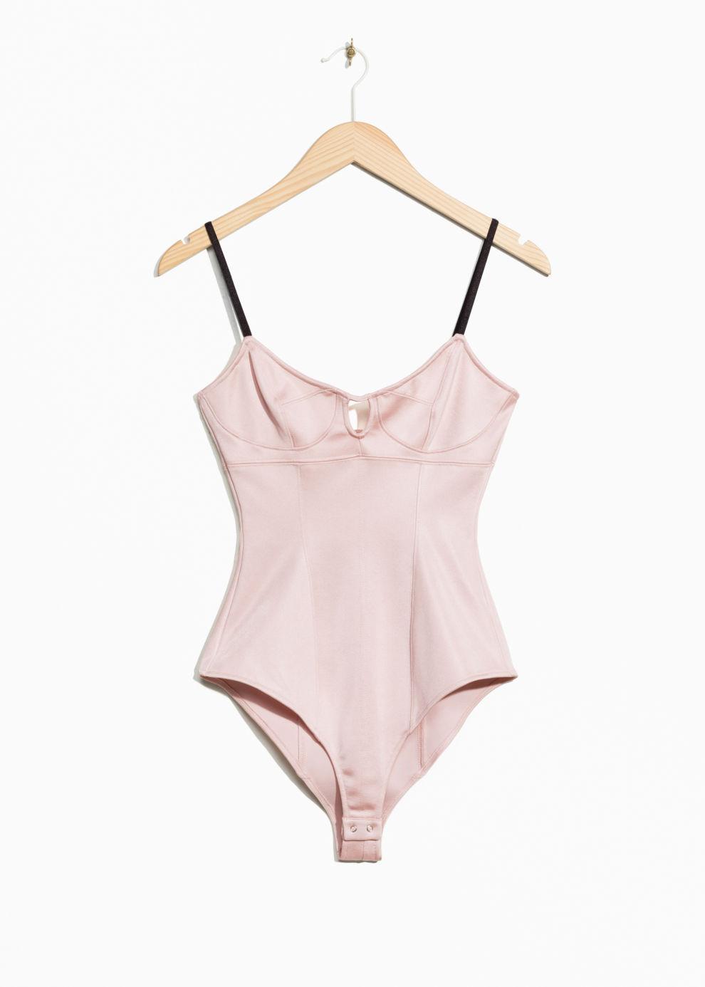 & Other Stories Synthetic Corset Bodysuit in Light Pink (Pink) Lyst