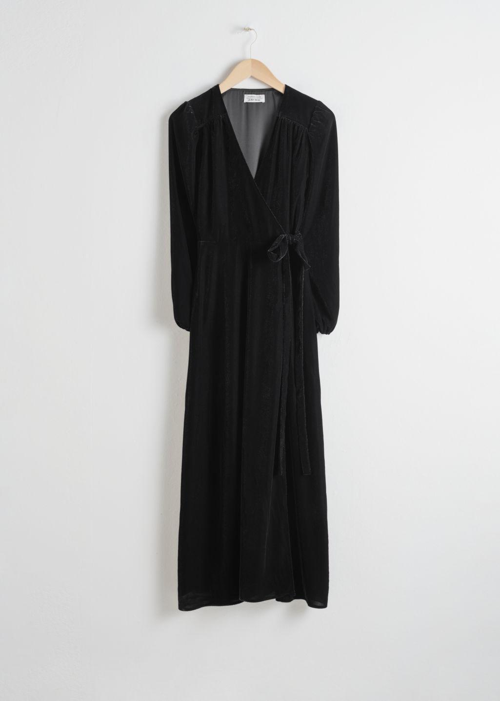 and other stories black velvet dress