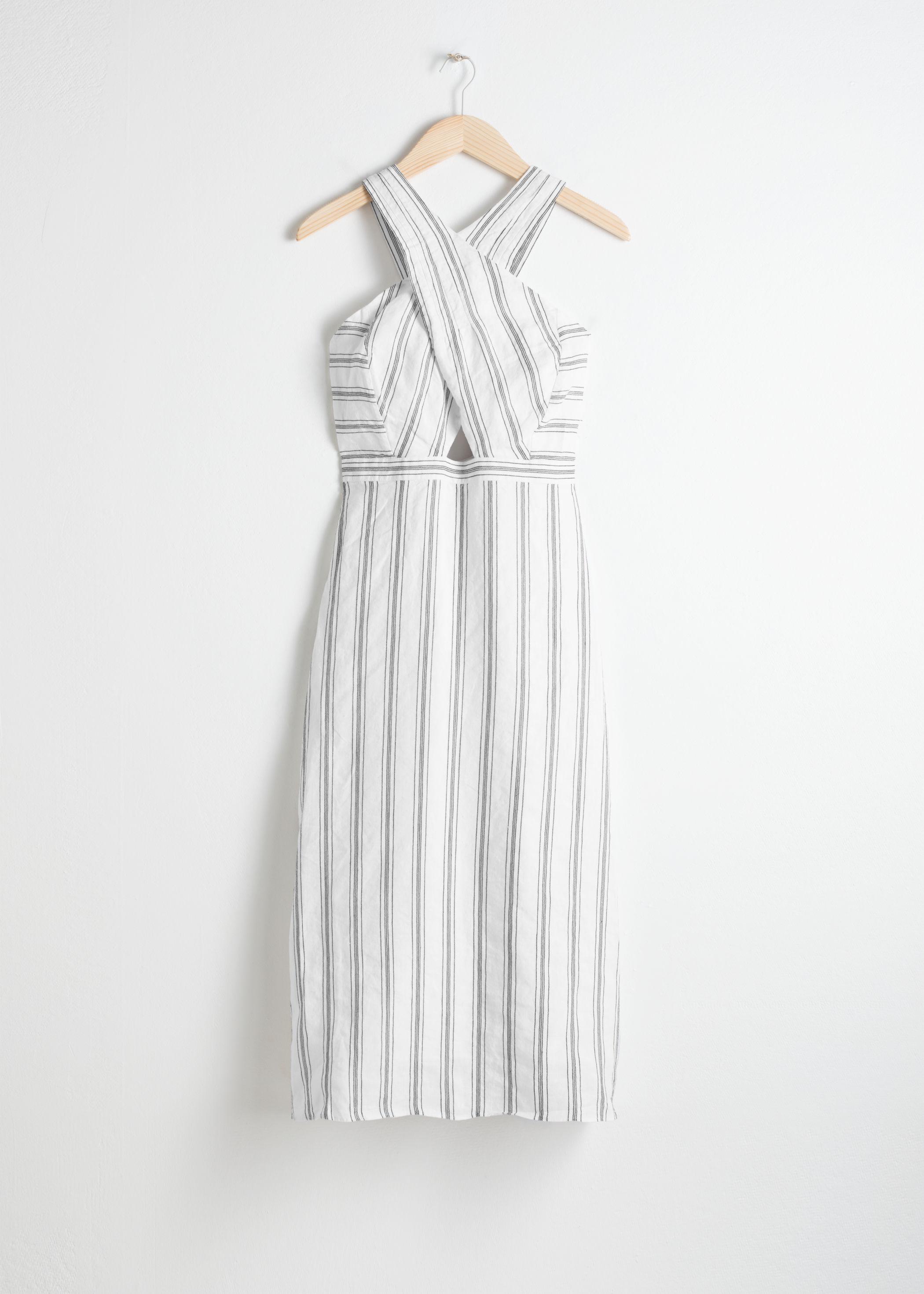 \u0026 Other Stories Cross Front Linen Dress 