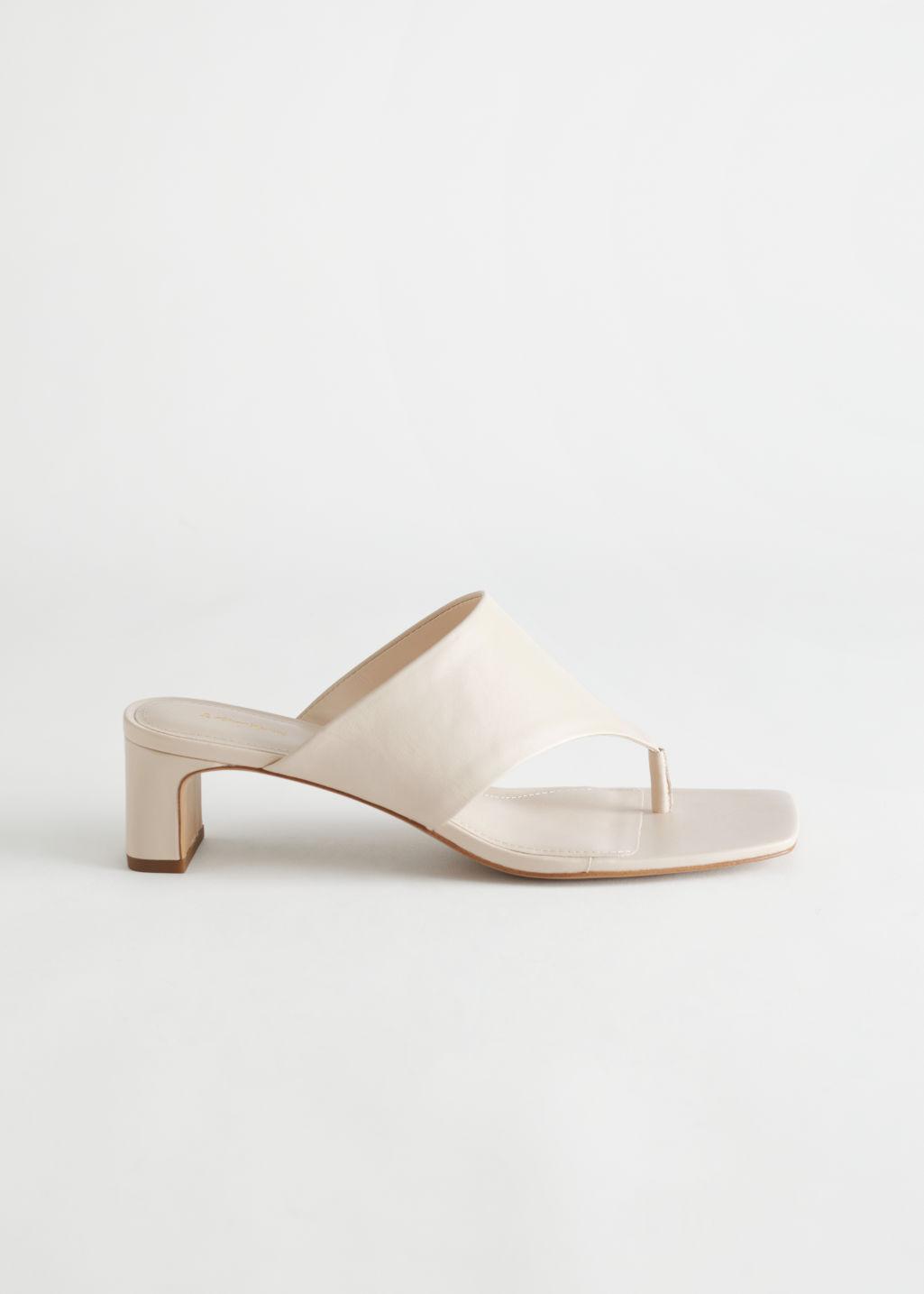 open toe flip flops