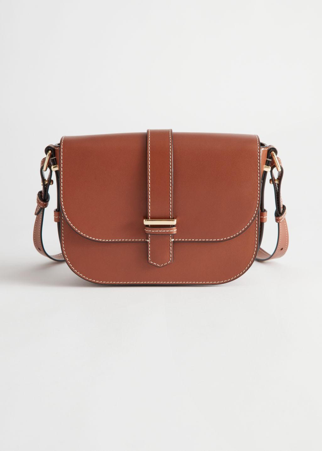 & Other Stories Crossbody Leather Bag in Natural | Lyst
