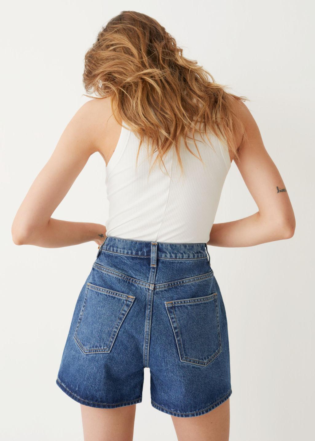 Stories Forever Cut Denim Shorts 