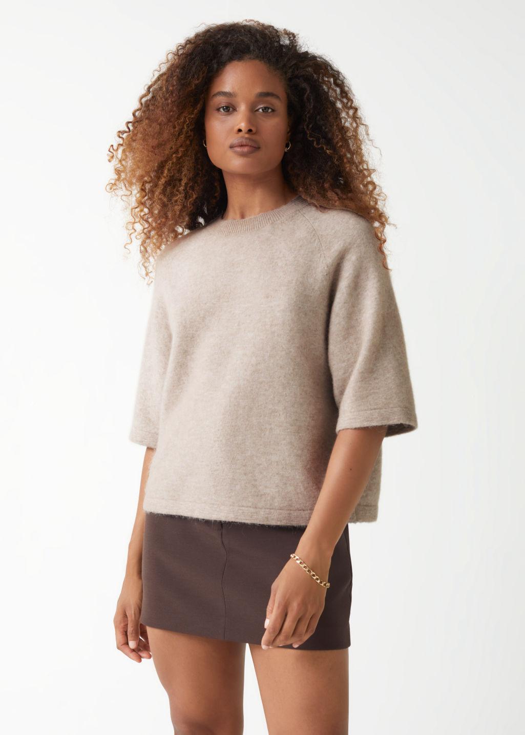 kål drikke tapperhed & Other Stories Boxy Alpaca Knit T-shirt | Lyst Canada