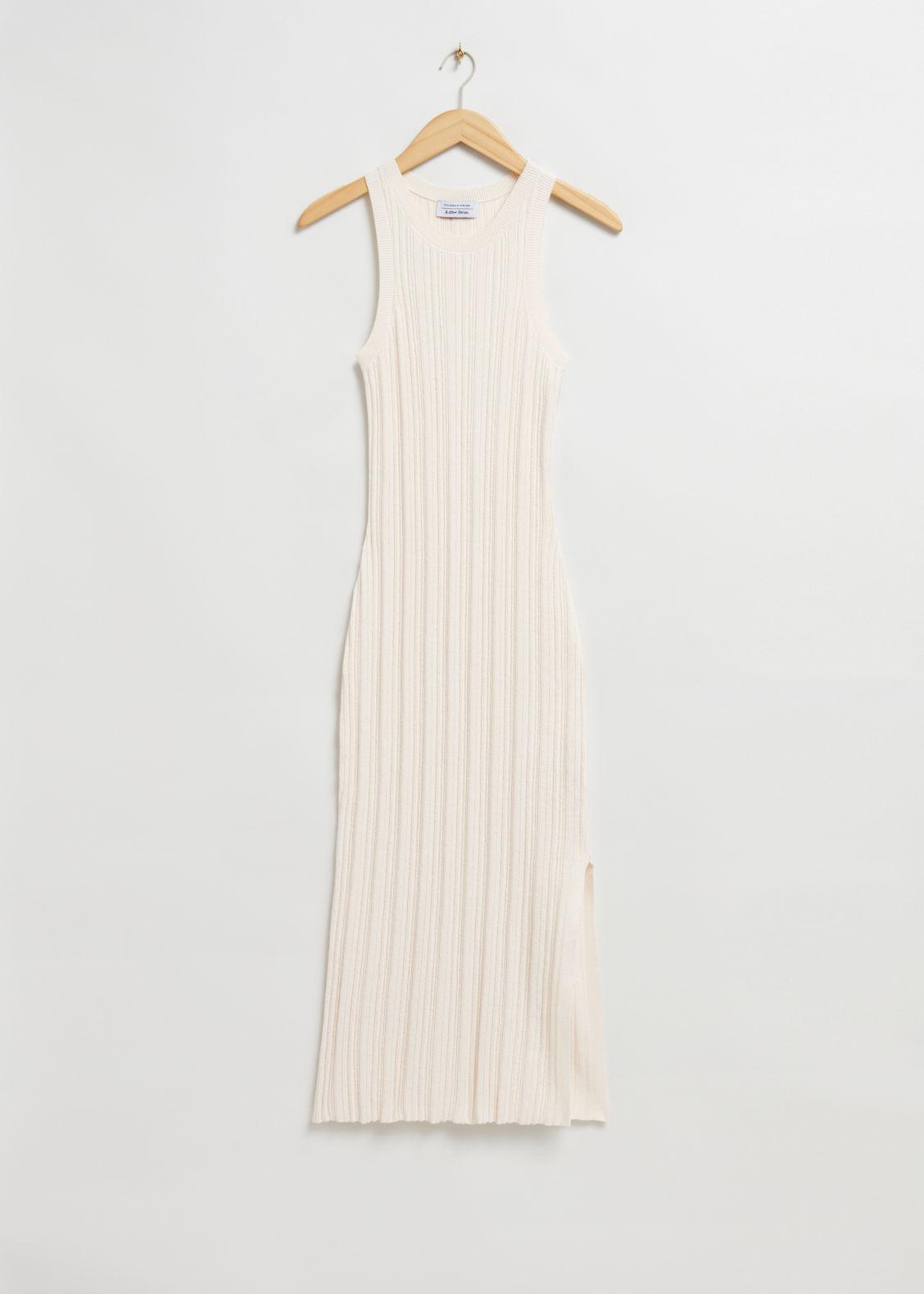 White fitted hotsell tank dress