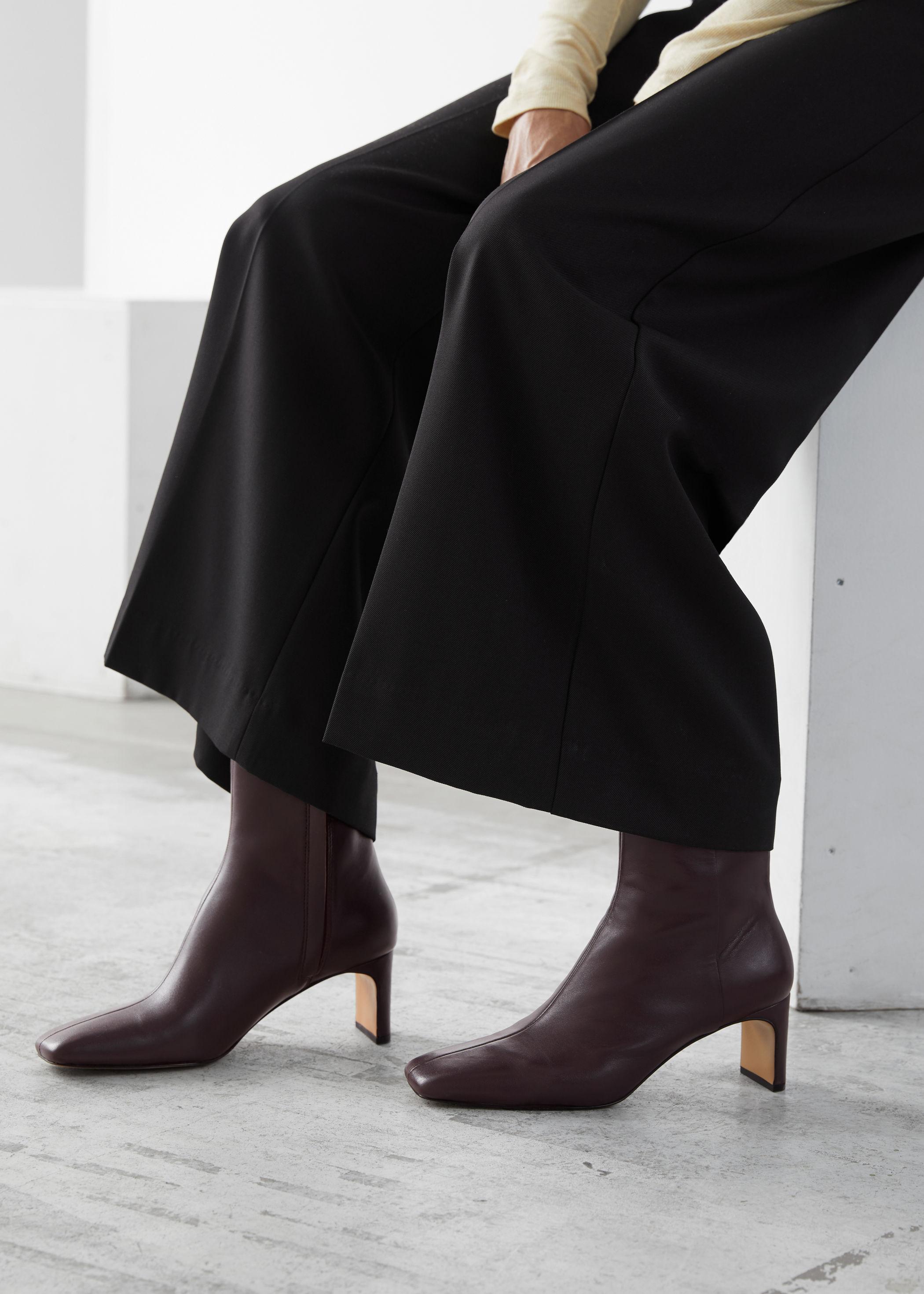 slim block heel