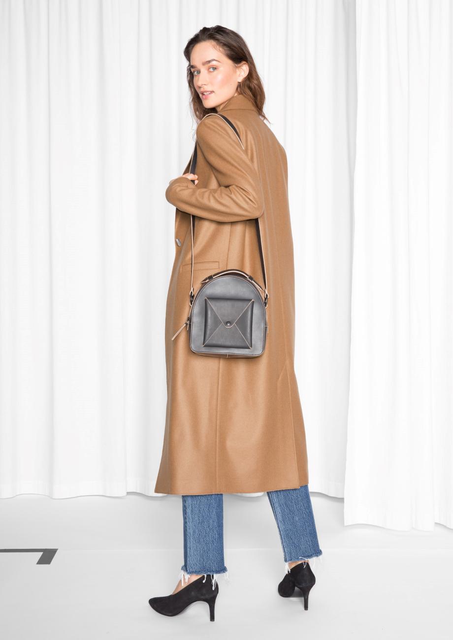 one button wool coat