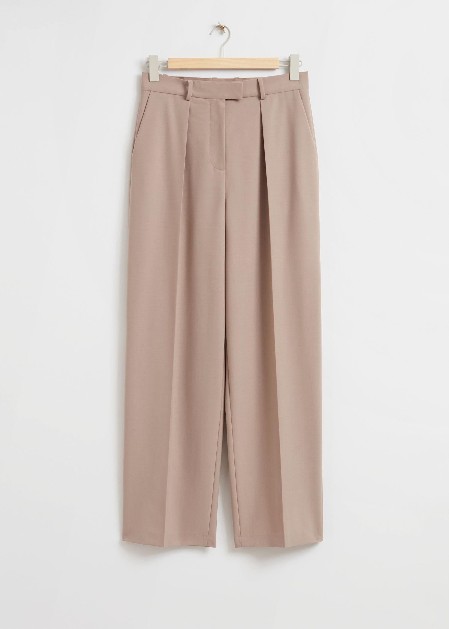 and other stories relaxed high waisted cotton trousers