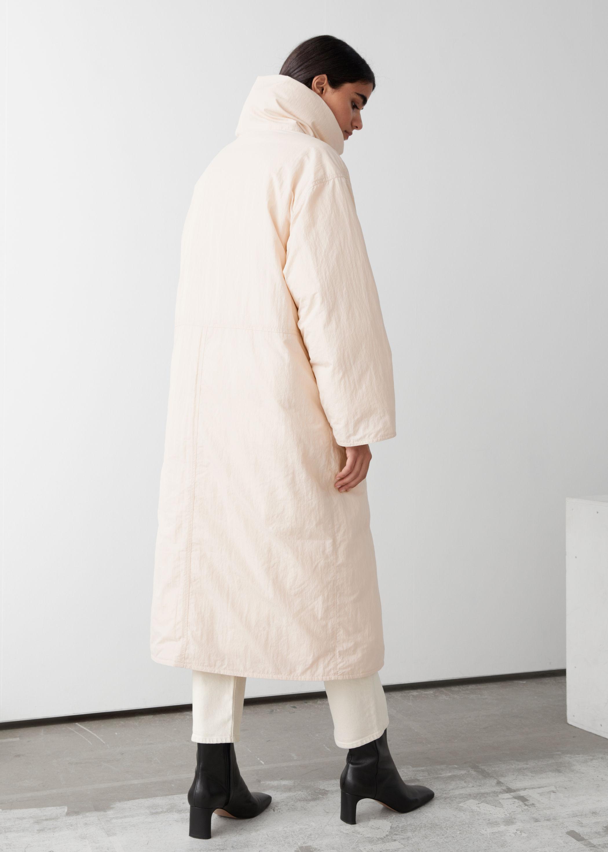 Oversized boxy long puffer jacket Clearance