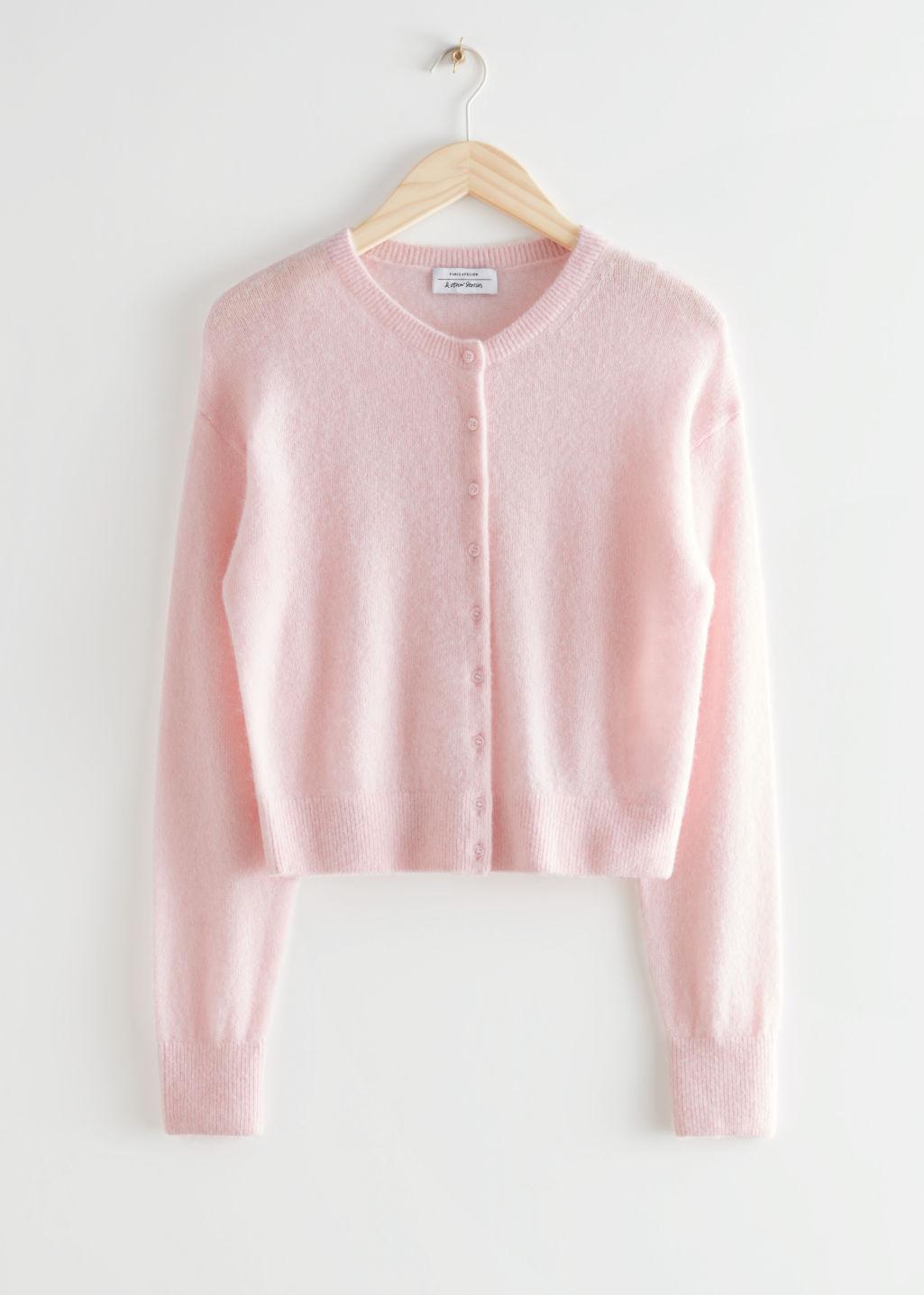 & other stories pink cardigan