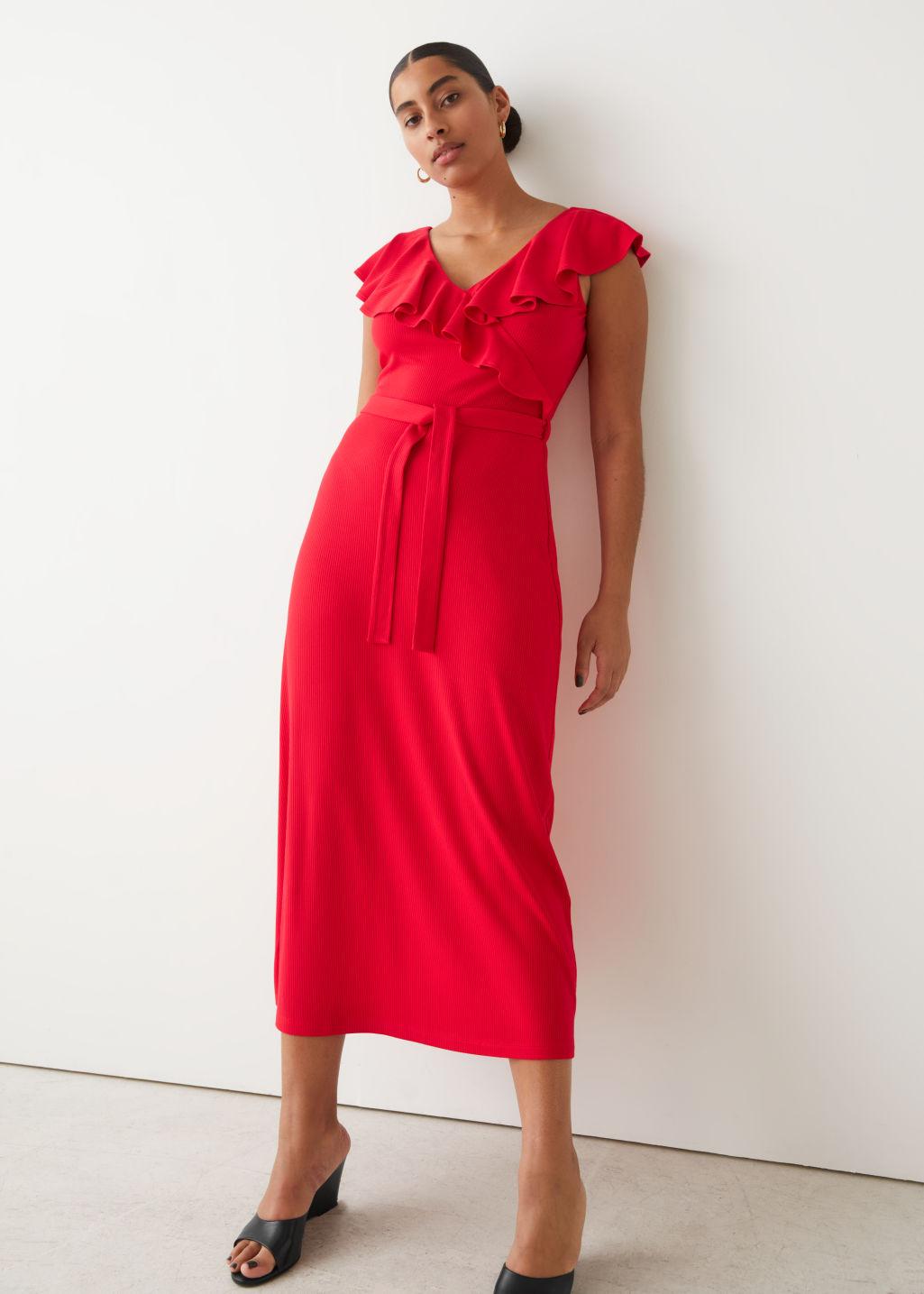 \u0026 Other Stories Sleeveless Ruffle Neck 