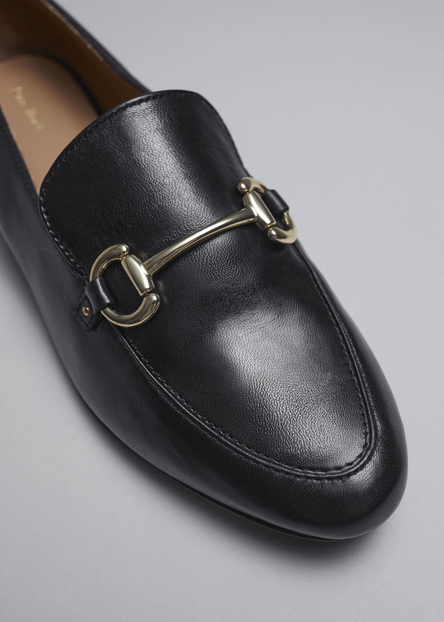 & Other Stories Equestrian Buckle Loafers in White | Lyst UK