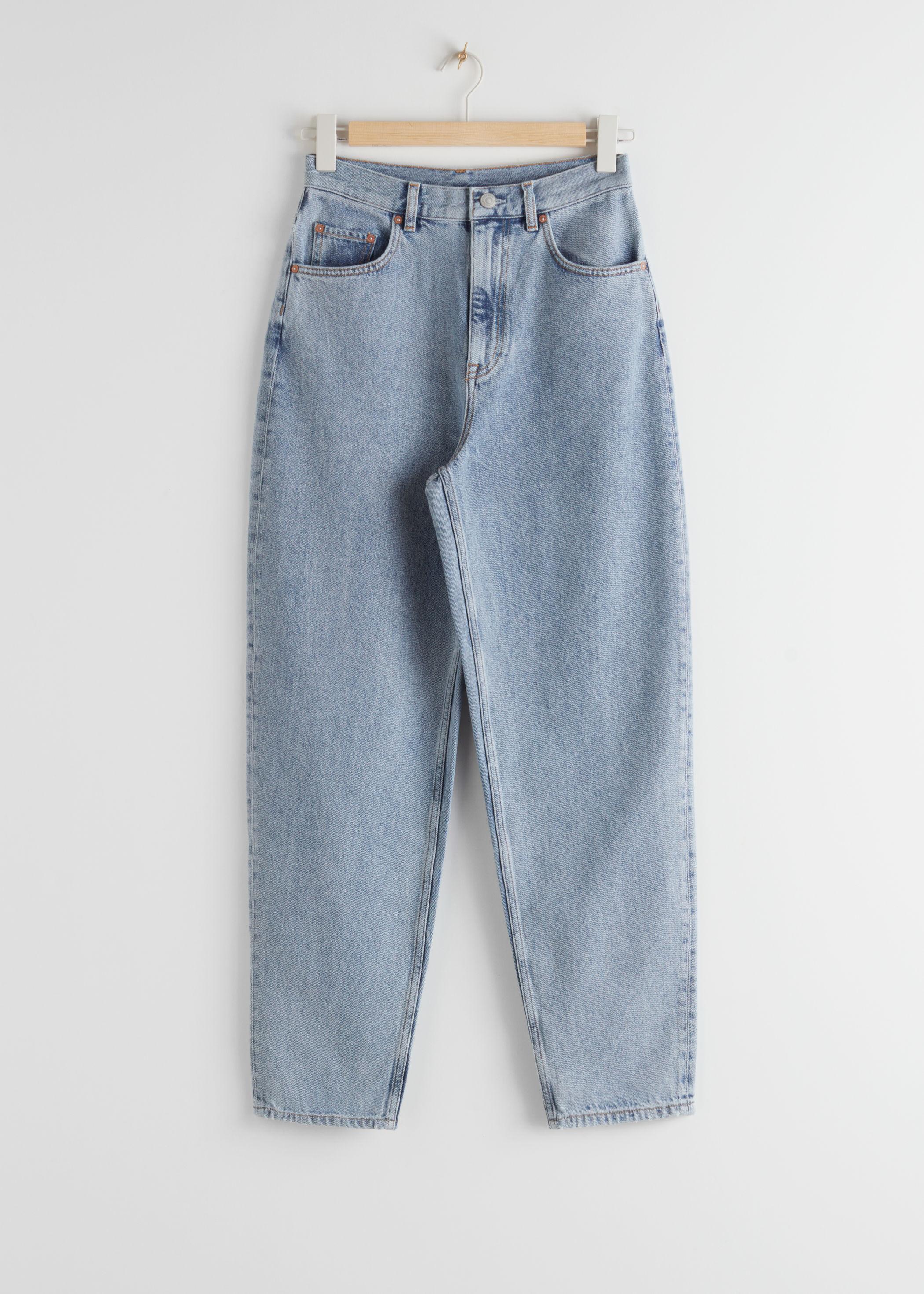 tapered waist jeans