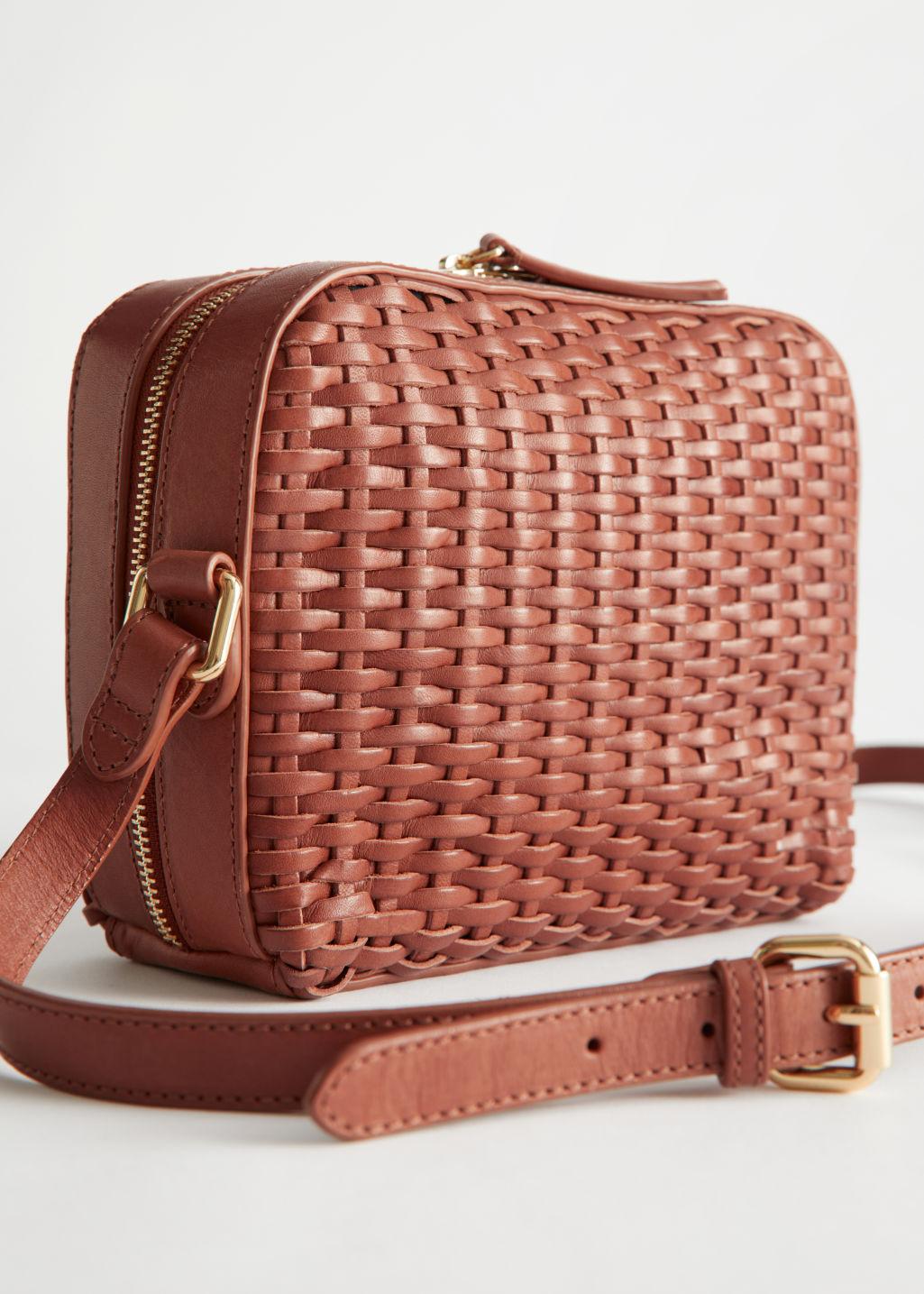 & Other Stories Midi Woven Leather Shoulder Bag in Natural | Lyst Canada