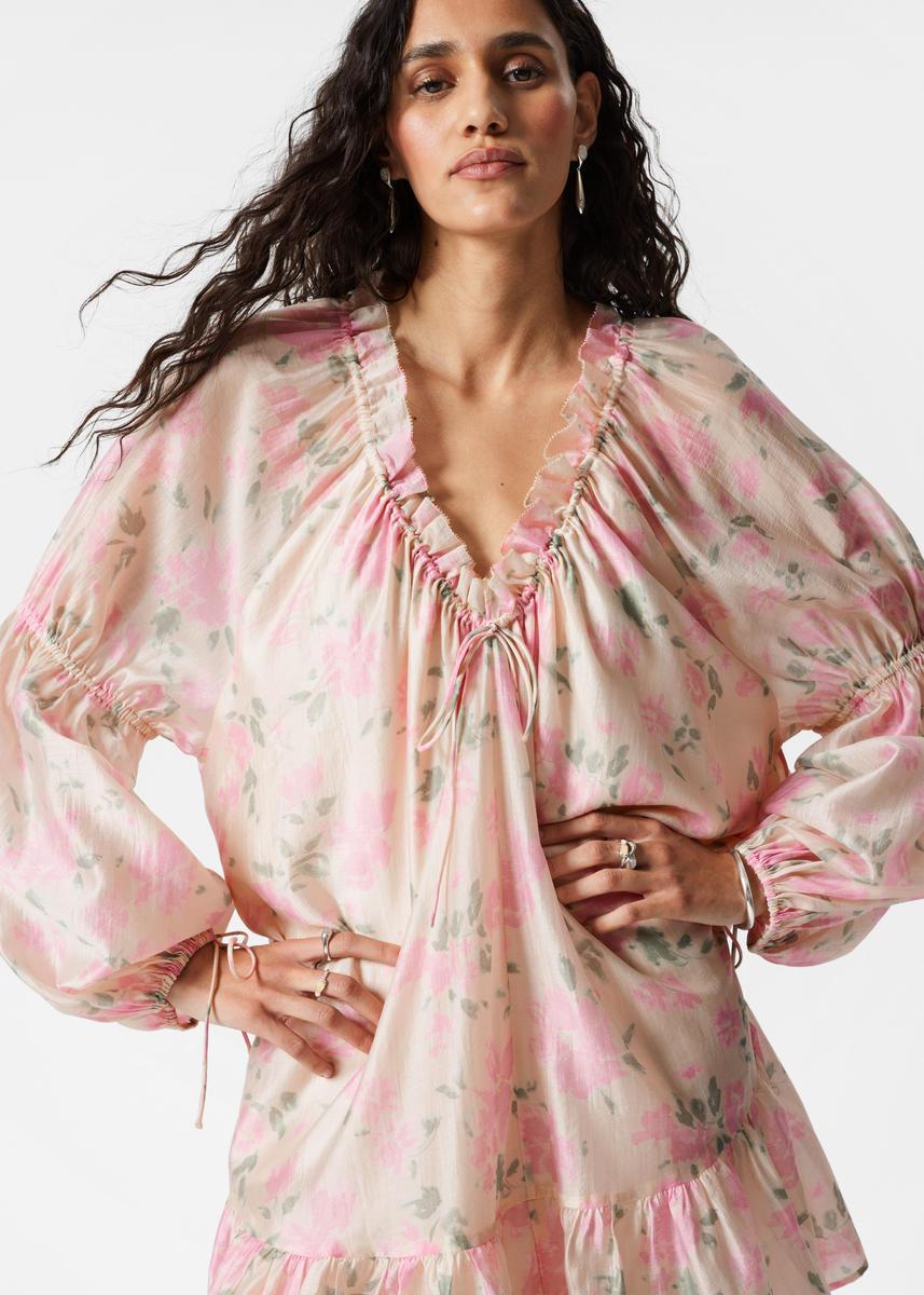 chantilly embellished mini dress Simkhai Laila Chantilly Jacquard Mini Dress
