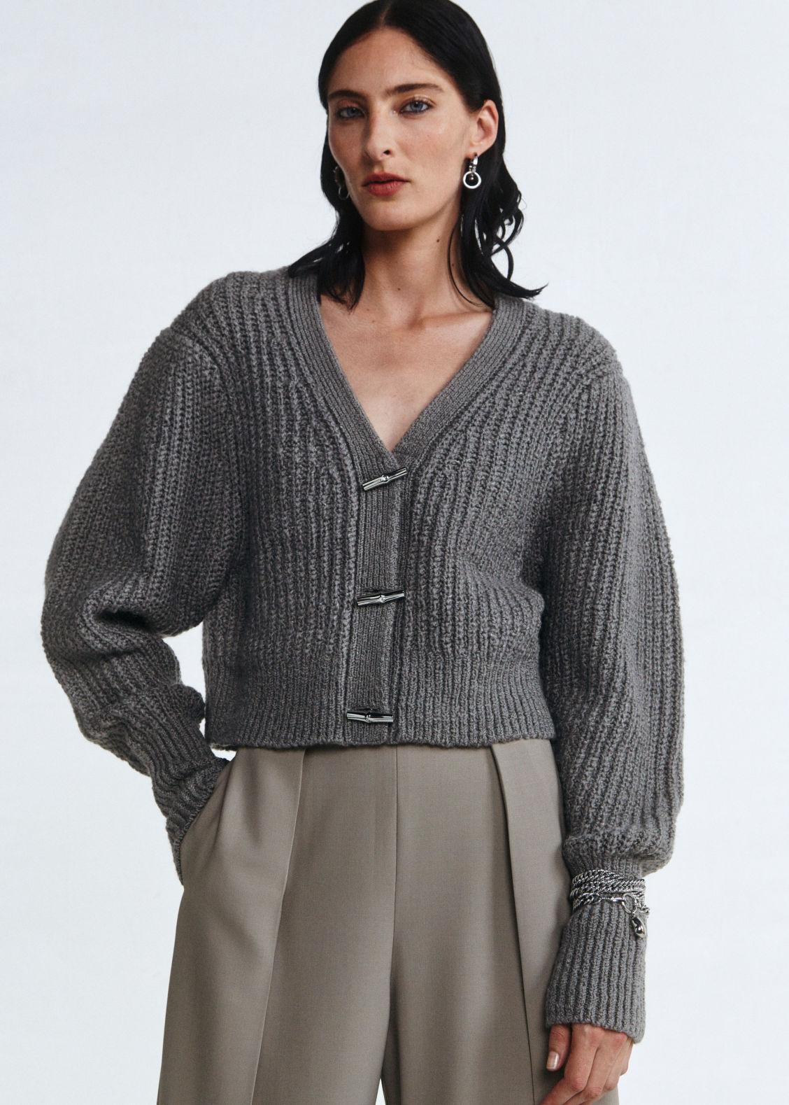u0026 Other Stories Metal-closure Cardigan in Gray | Lyst