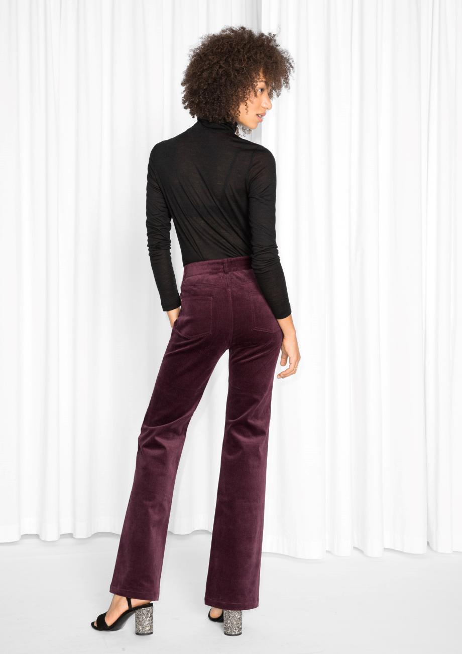 Flared Corduroy Trousers 