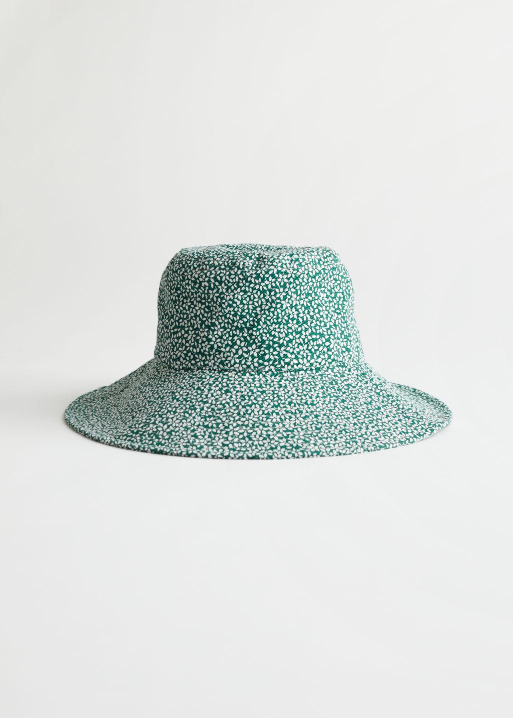 Cotton Floral Printed Bucket Hat 