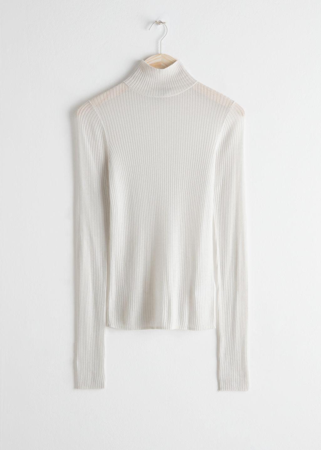 semi sheer turtleneck