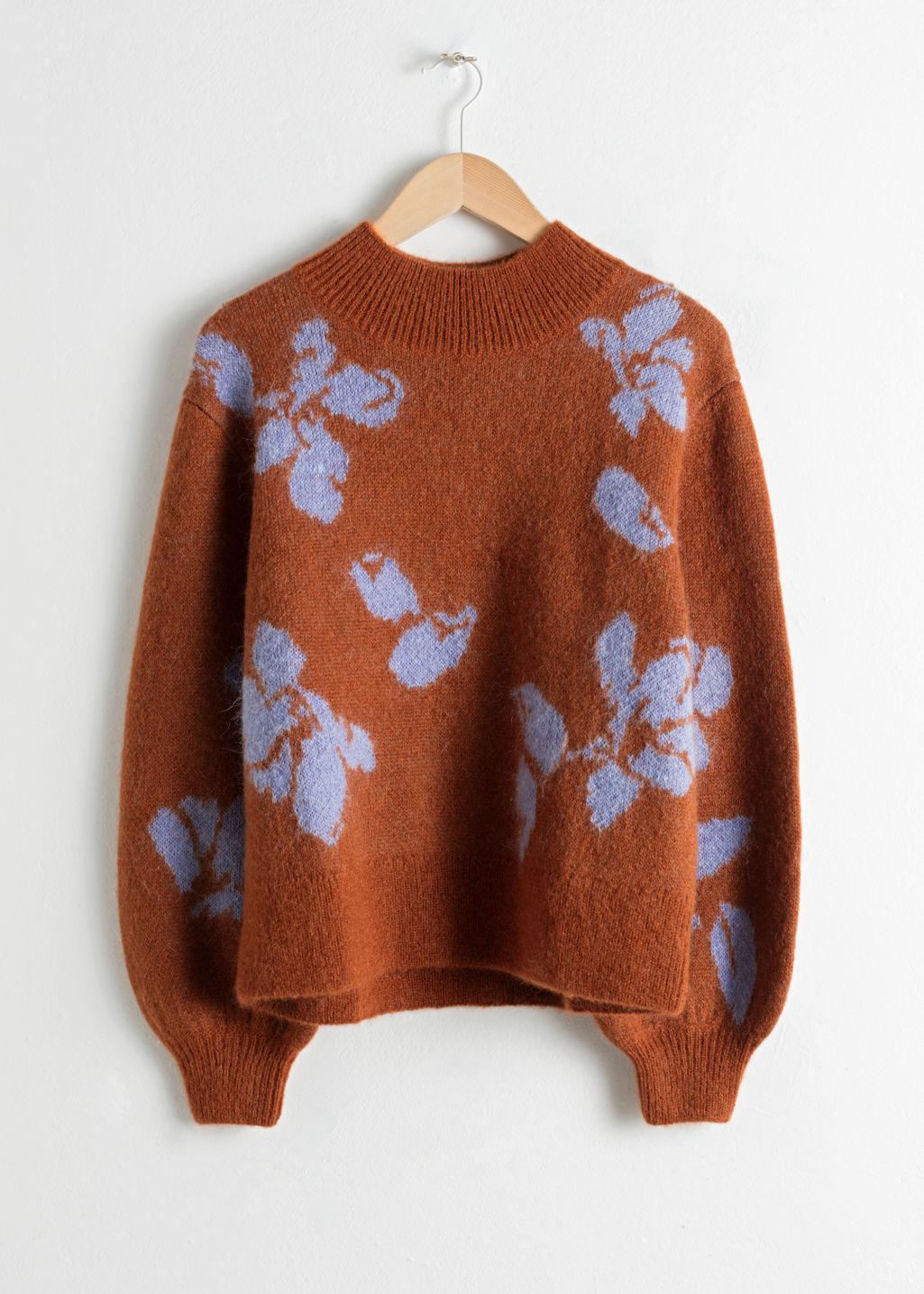 blue wool jumper