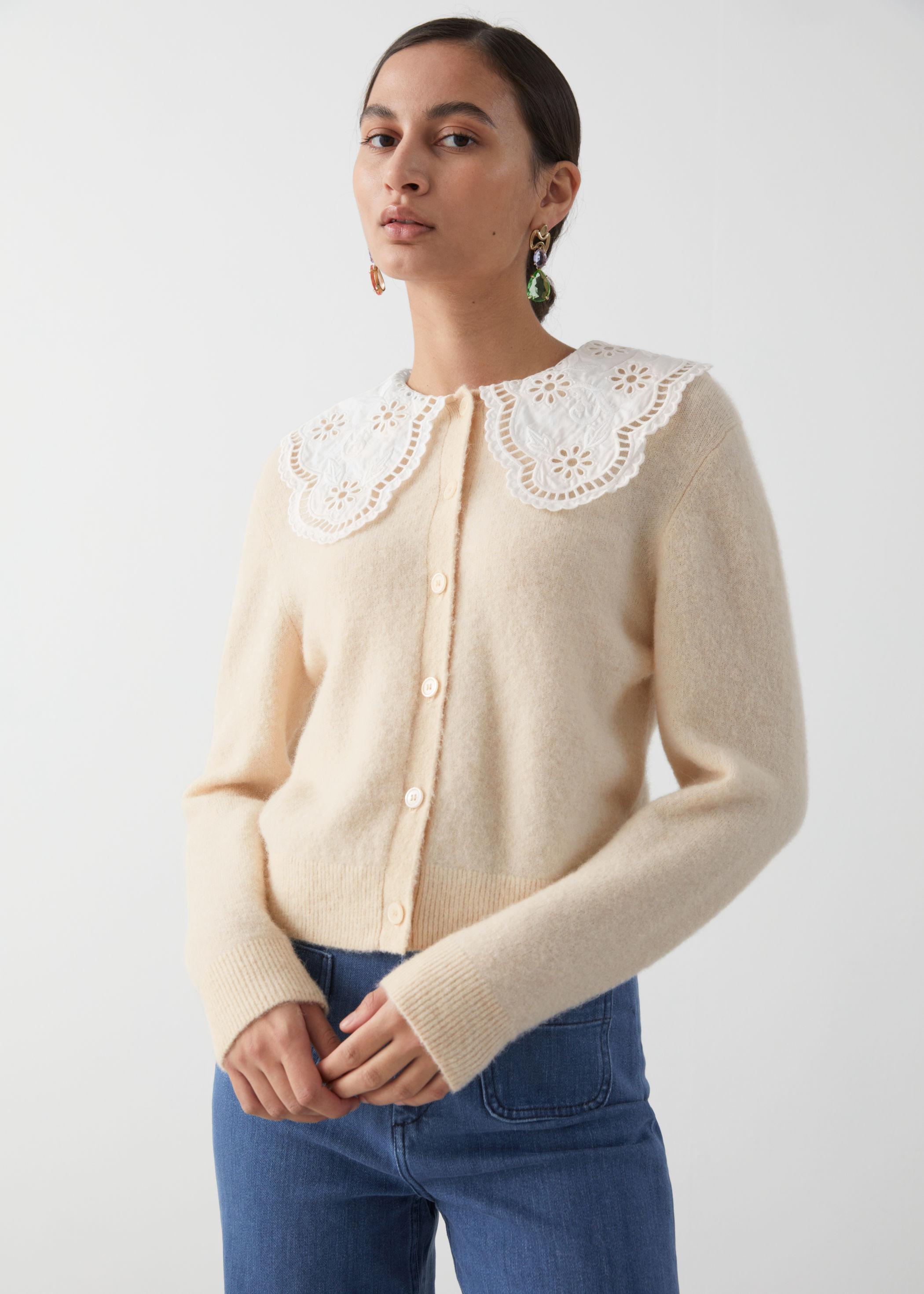 other stories beige cardigan