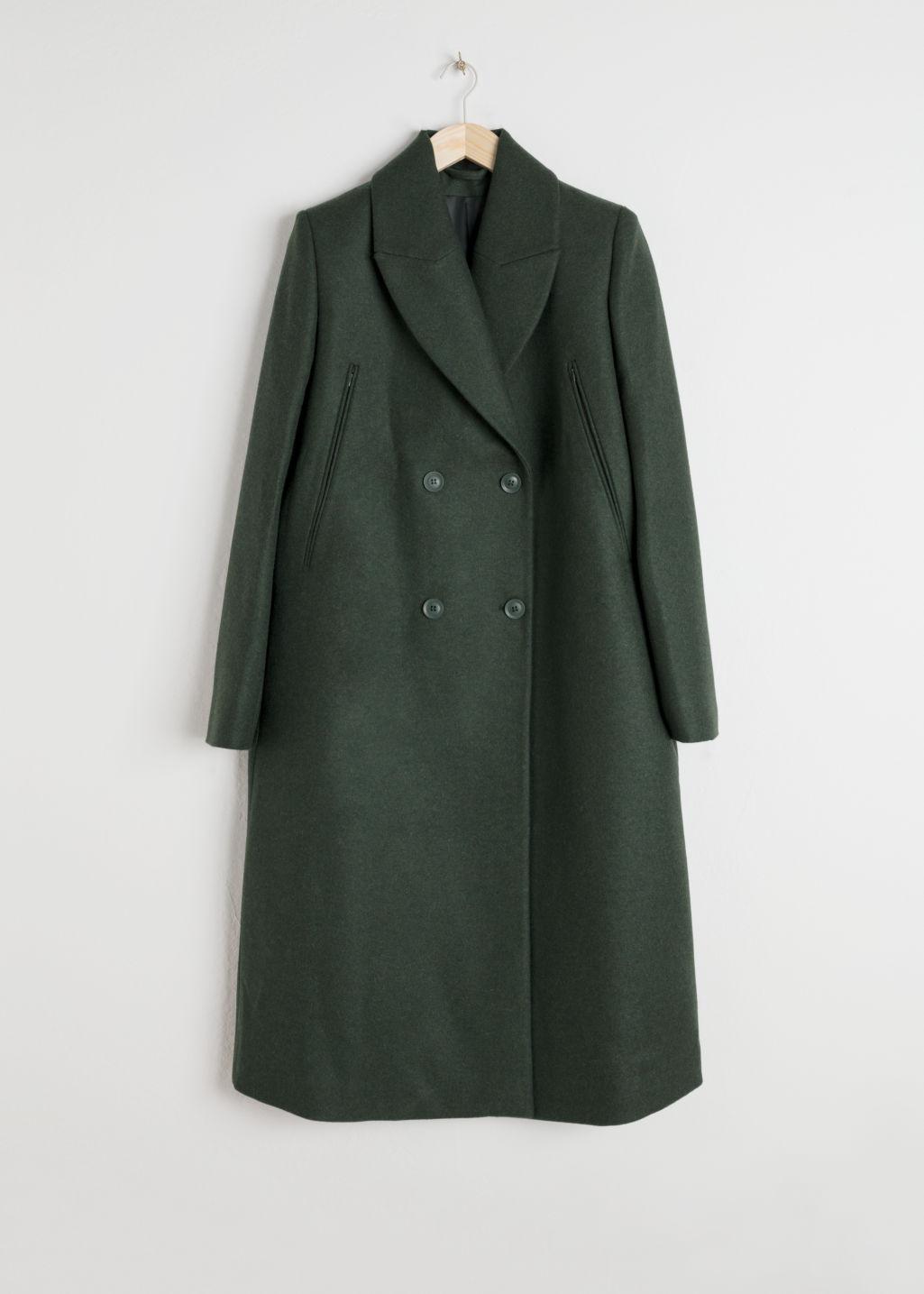Wool blend cape coat other stories Clearance