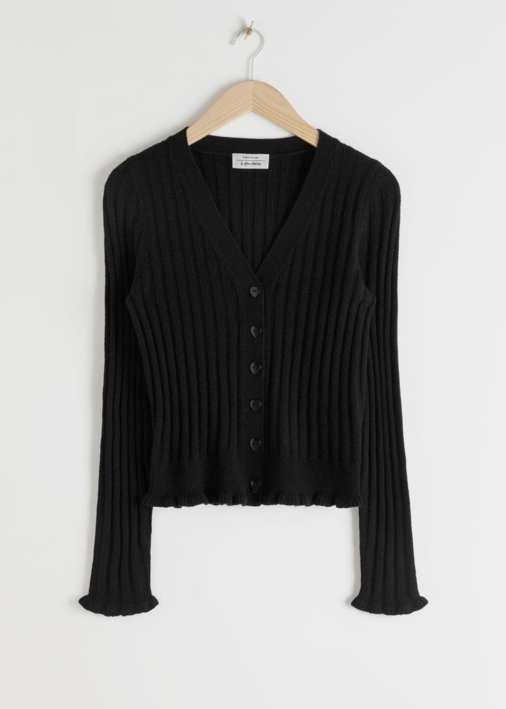 other stories heart button cardigan