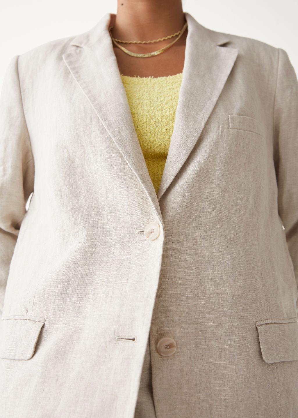\u0026 Other Stories Oversized Linen Blazer 