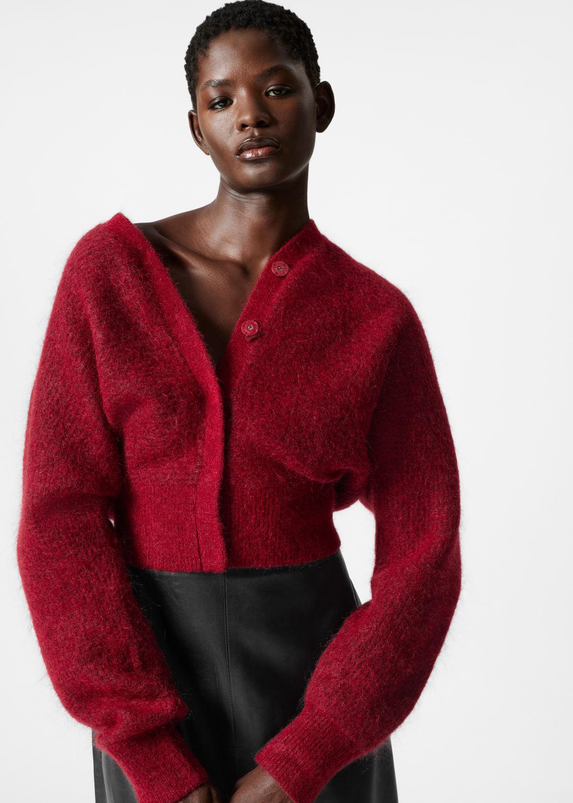 Designer red sweater best sale